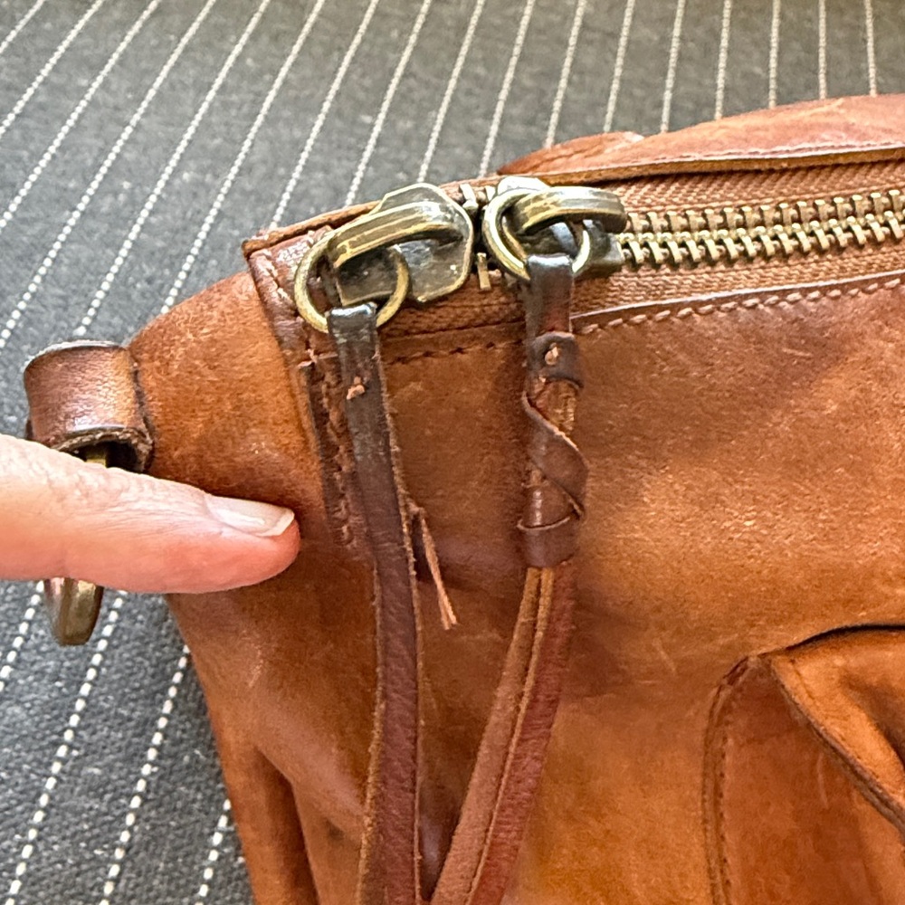 Madewell Brown Leather Satchel Crossbody Bag - Picture 8 of 12
